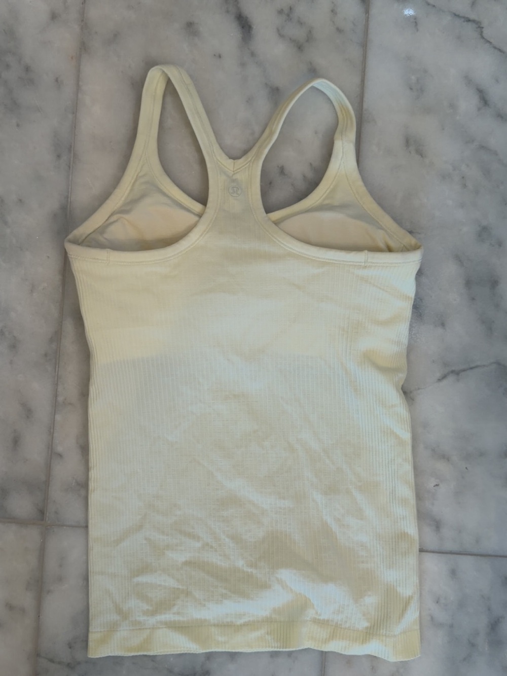 LULULEMON Butter Yellow Women’s Ebb to Street Tank Top Size:8 - Picture 2 of 2